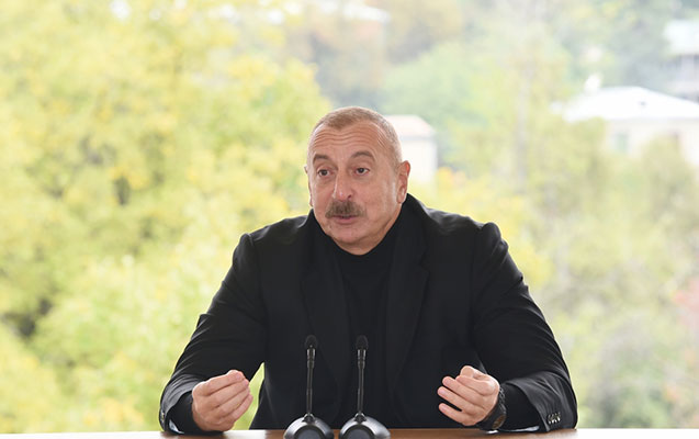 "Naftalan indi beynəlxalq turizm mərkəzinə çevrilib" - İlham Əliyev