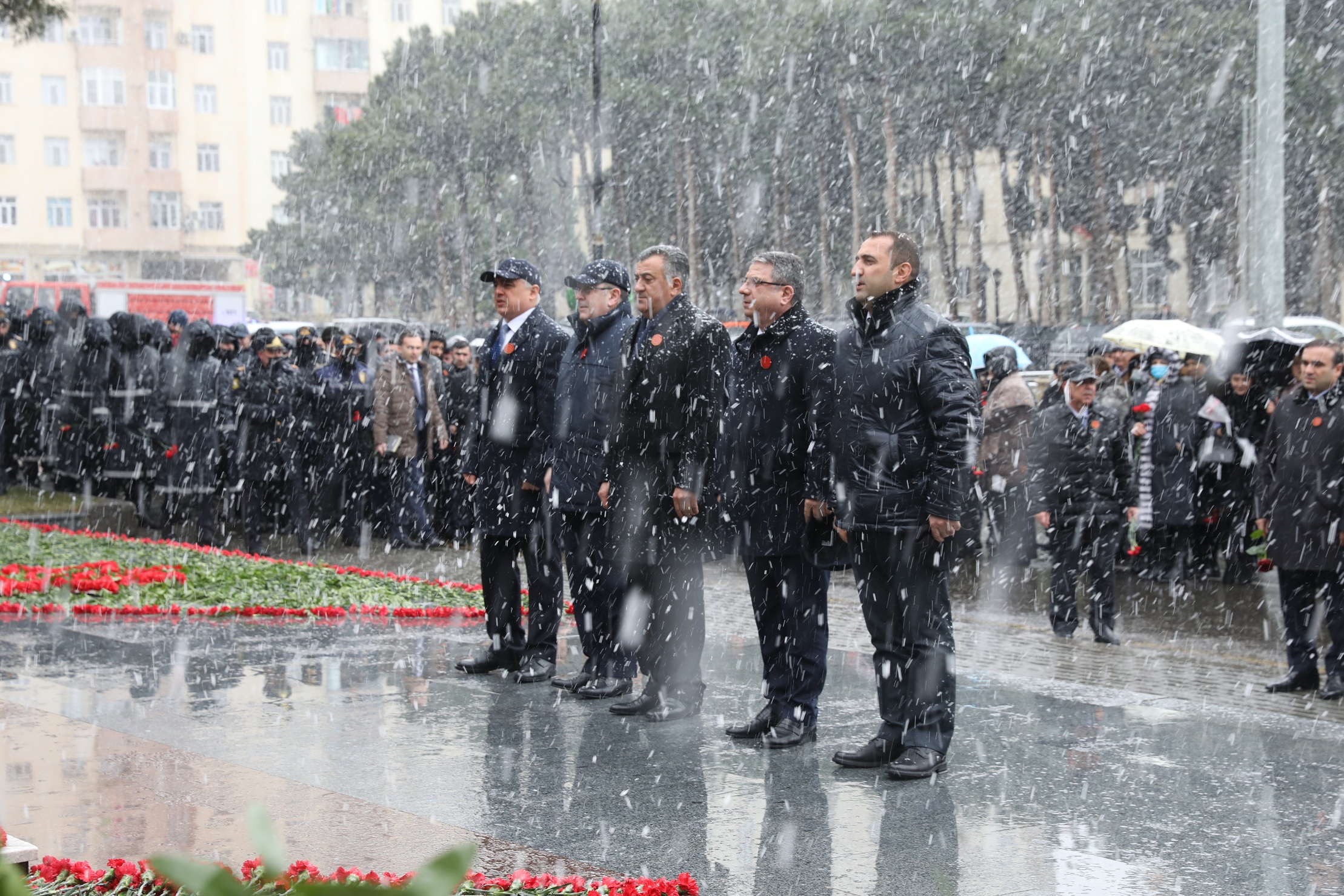 Abşeronda 20 Yanvar şəhidlərinin xatirəsi anıldı - FOTOLAR