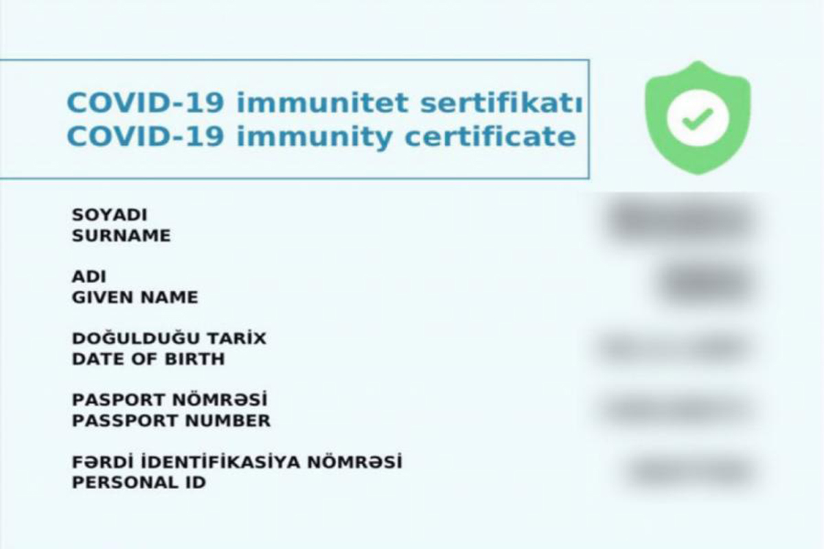 İmmunitet sertifikatı ilə bağlı qaydalarda DƏYİŞİKLİK