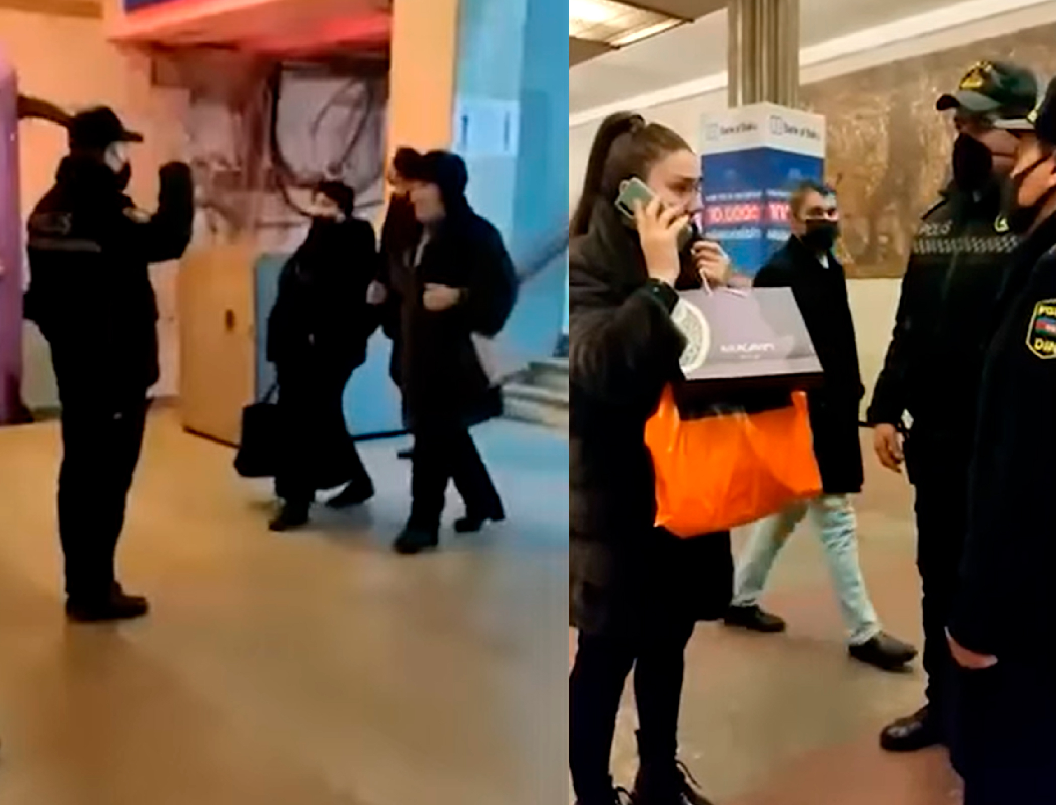 Polis metroda maska reydi keçirdi