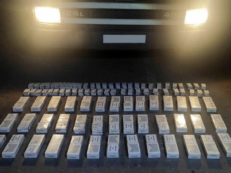 Azərbaycana gələn yük avtomobilindən 4600 ədəd "Marlboro" aşkarlandı