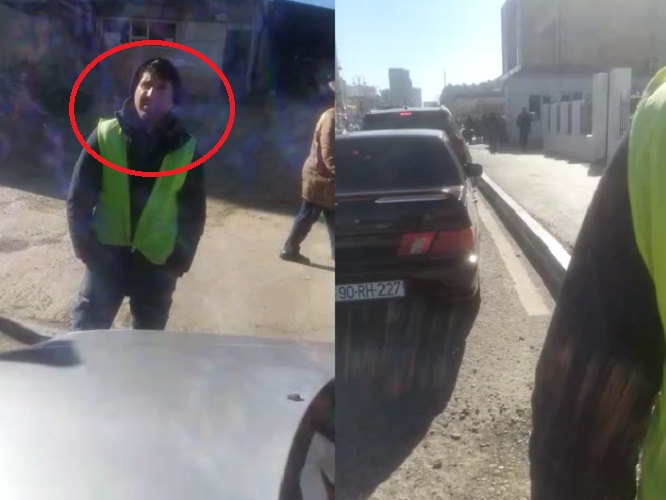 Bakıda "parkovşik"lə vətəndaş arasında qalmaqal: "Burada birinizi görsəm"... - VİDEO