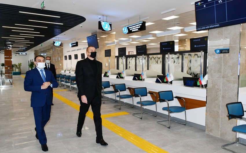 Dövlət başçısı 2 saylı Gəncə regional “ASAN xidmət” Mərkəzinin açılışını etdi