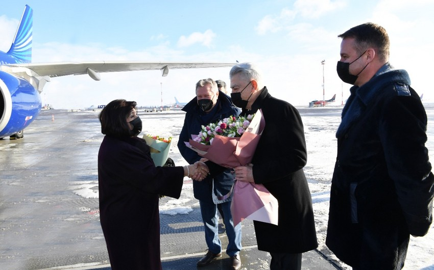 Sahibə Qafarova Litvada səfərdədir