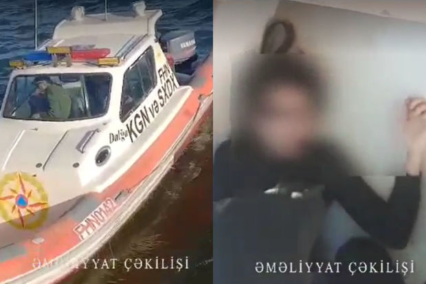 Bulvarda özünü dənizə atan qadın belə xilas edildi - ANBAAN VİDEO