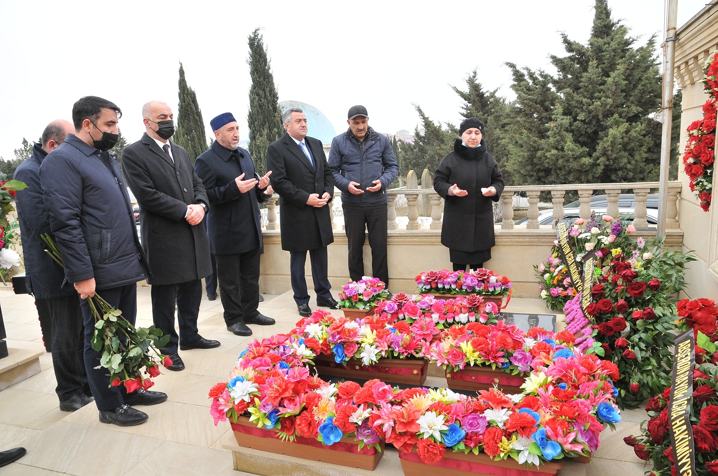 Abşeron rayonunda şəhid ailələri ziyarət edildi - FOTOLAR