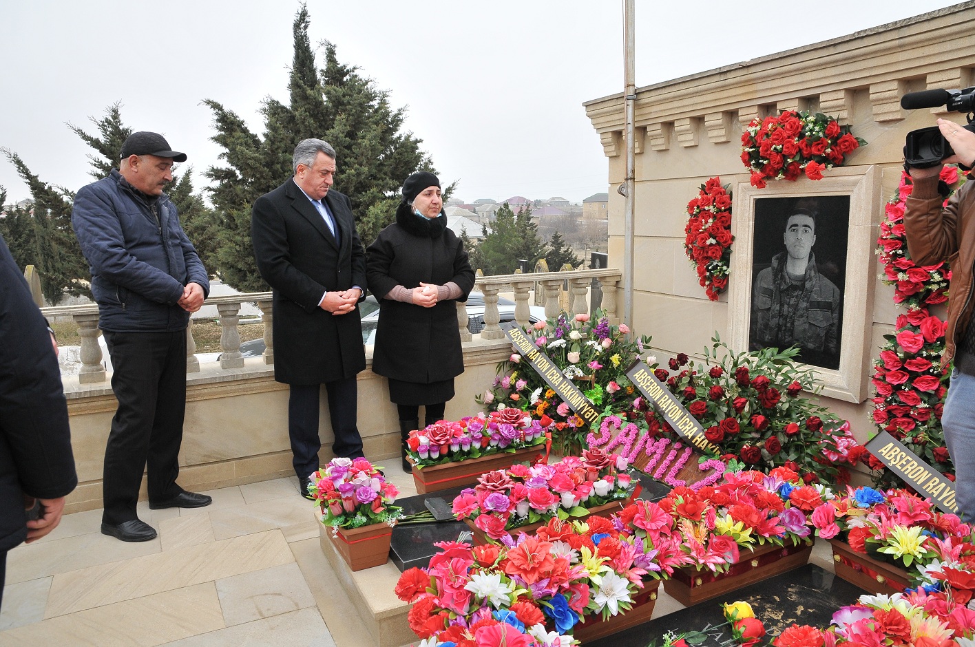 Abşeron rayonunda şəhid ailələri ziyarət edildi - FOTOLAR