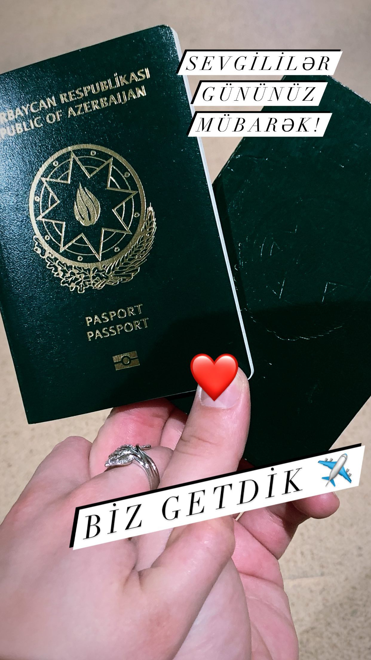 Alim Qasımovun yeni evlənən nəvəsindən 'Sevgililər günü' paylaşımı - FOTO