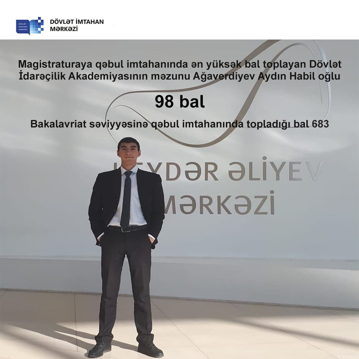 “Son həftədə cəmi 1-2 saat yatmışam” - Magistratura imtahanında ən yüksək bal toplayan tələbə