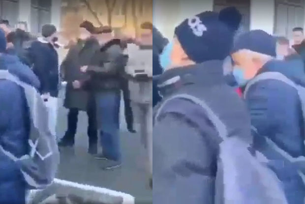 Ukraynada ordu sıralarına qoşulmaq üçün növbə yarandı - VİDEO