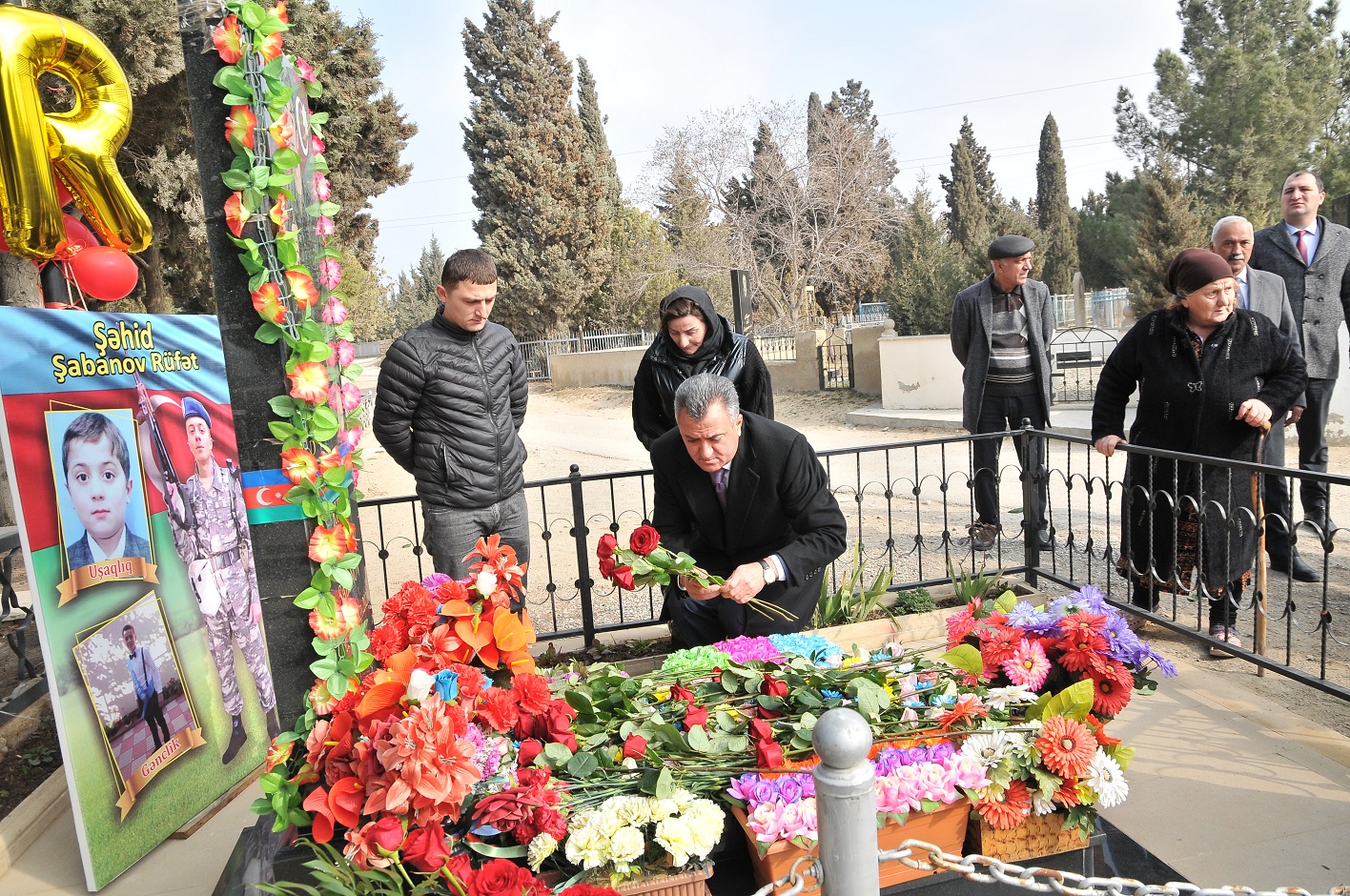 Abşeron rayonunda şəhidin doğum günündə bulaq kompleksi istifadəyə verildi - FOTOLAR