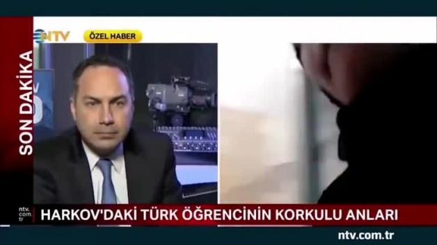 Müsahibə verdiyi an partlayış baş verdi - VİDEO