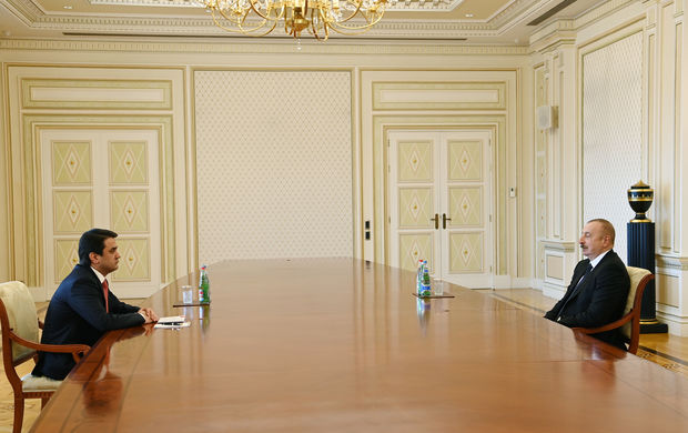 İlham Əliyev Tacikistan Milli Məclisinin sədrini qəbul etdi