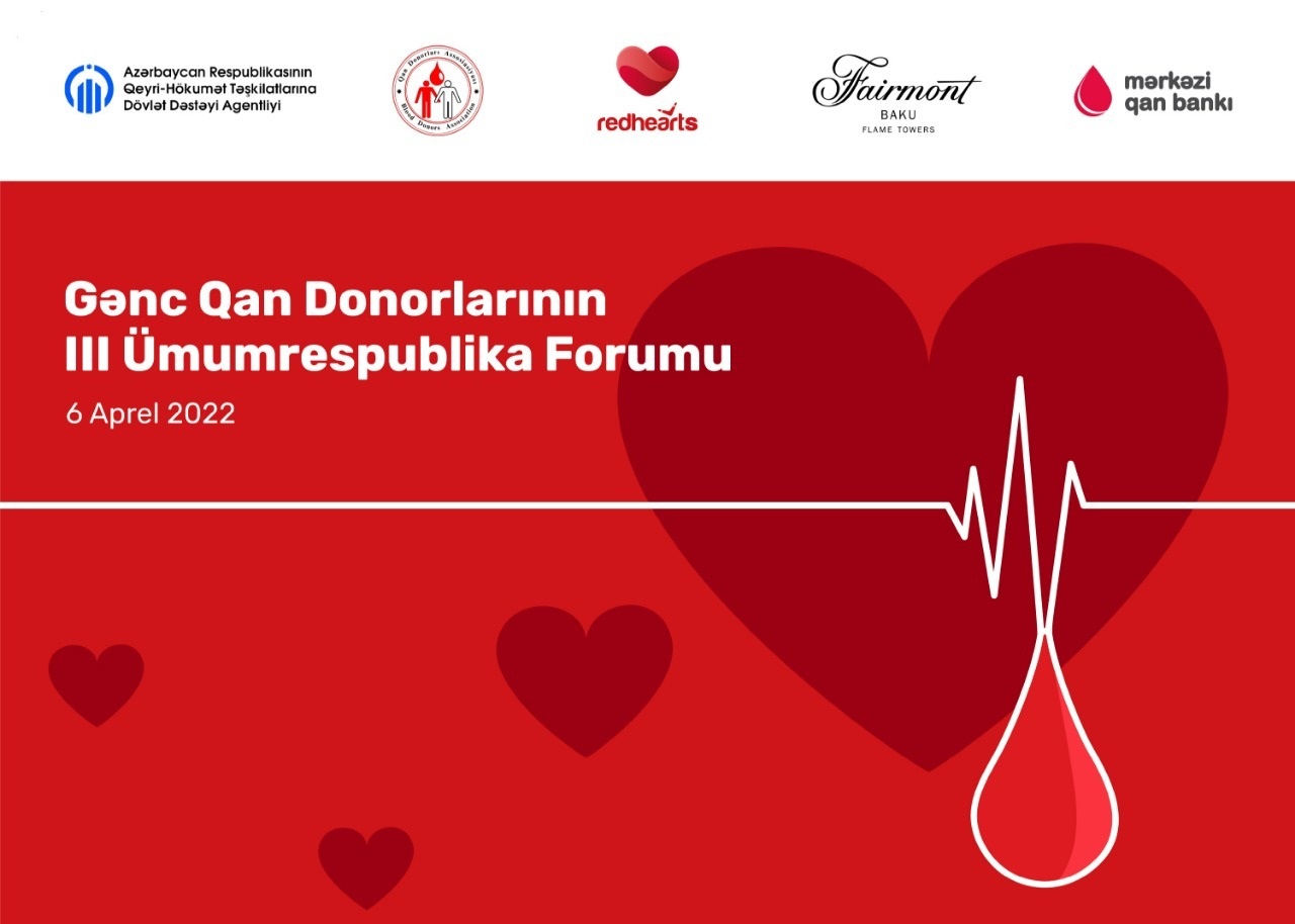 Gənc Qan Donorlarının III Ümumrespublika Forumu keçiriləcək