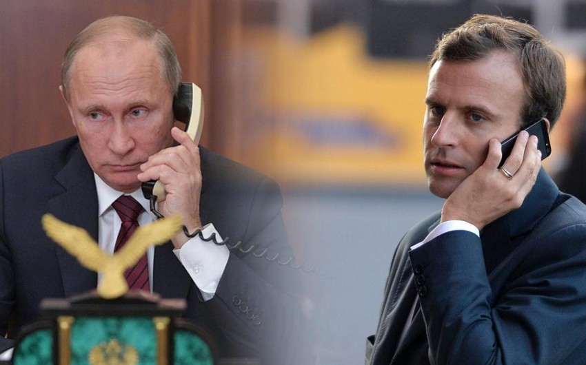 Putin Makronla telefonla danışdı
