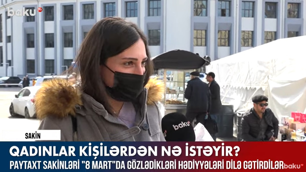 Bakıda bayram ab-havası: Qadınlar kişilərdən nə gözləyir? - VİDEO