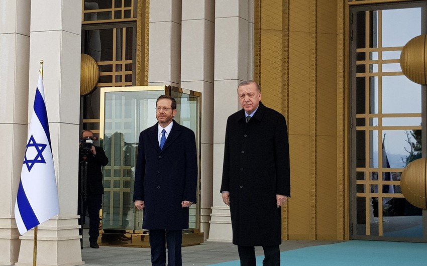 Türkiyə və İsrail prezidentlərinin görüşü başladı