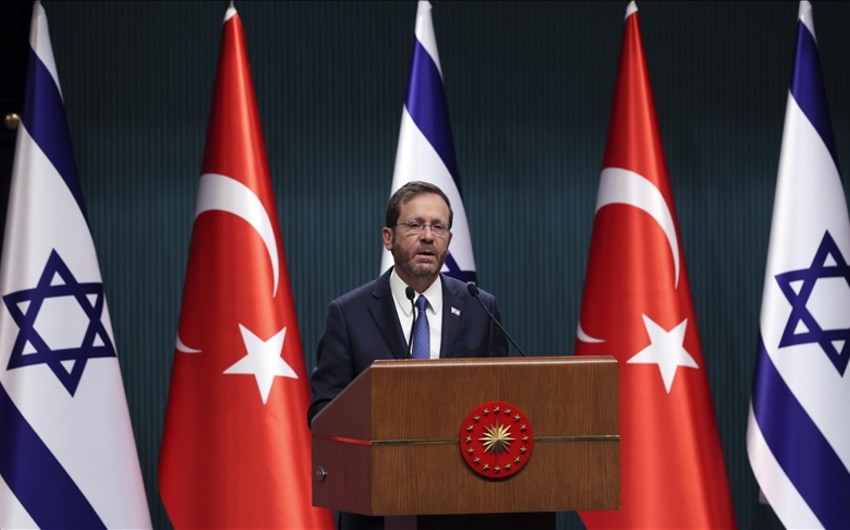 İsrail Prezidenti: "Türkiyə ilə əməkdaşlığın inkişafı regionun xeyrinə olacaq"