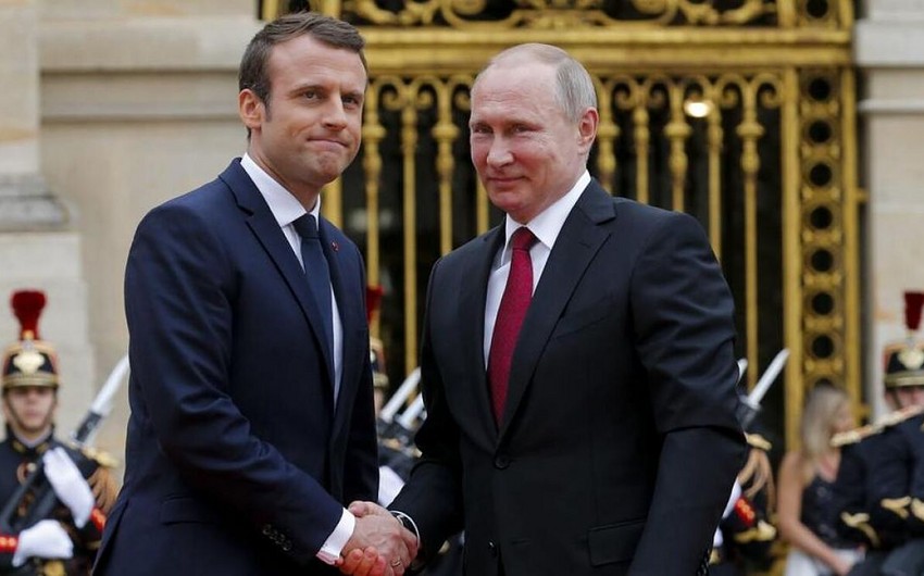 Makron Putinlə növbəti danışıqların vaxtını açıqladı