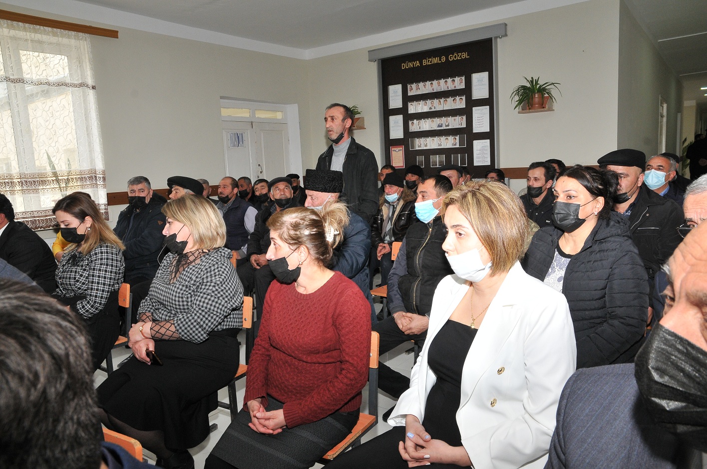Abdin Fərzəliyev Güzdək qəsəbə sakinləri və şəhid ailələri ilə görüşdü - FOTOLAR