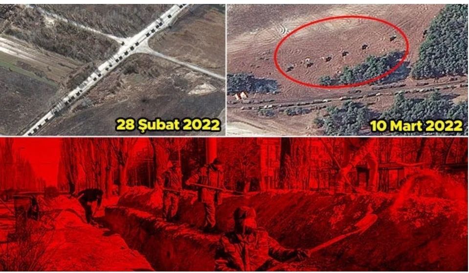 Rusiya hərəkətə keçdi: 65 kilometrlik ordu karvanı Kiyevə yaxınlaşır - FOTO