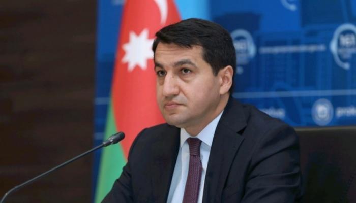 Hikmət Hacıyev Azərbaycanın Ukraynaya humanitar yardımından danışdı