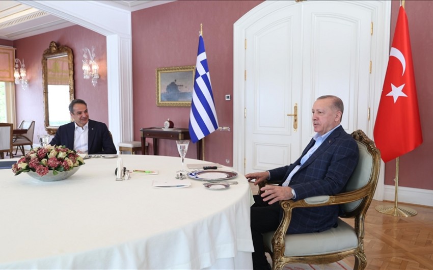 Ərdoğan Yunanıstanın baş naziri ilə görüşdü
