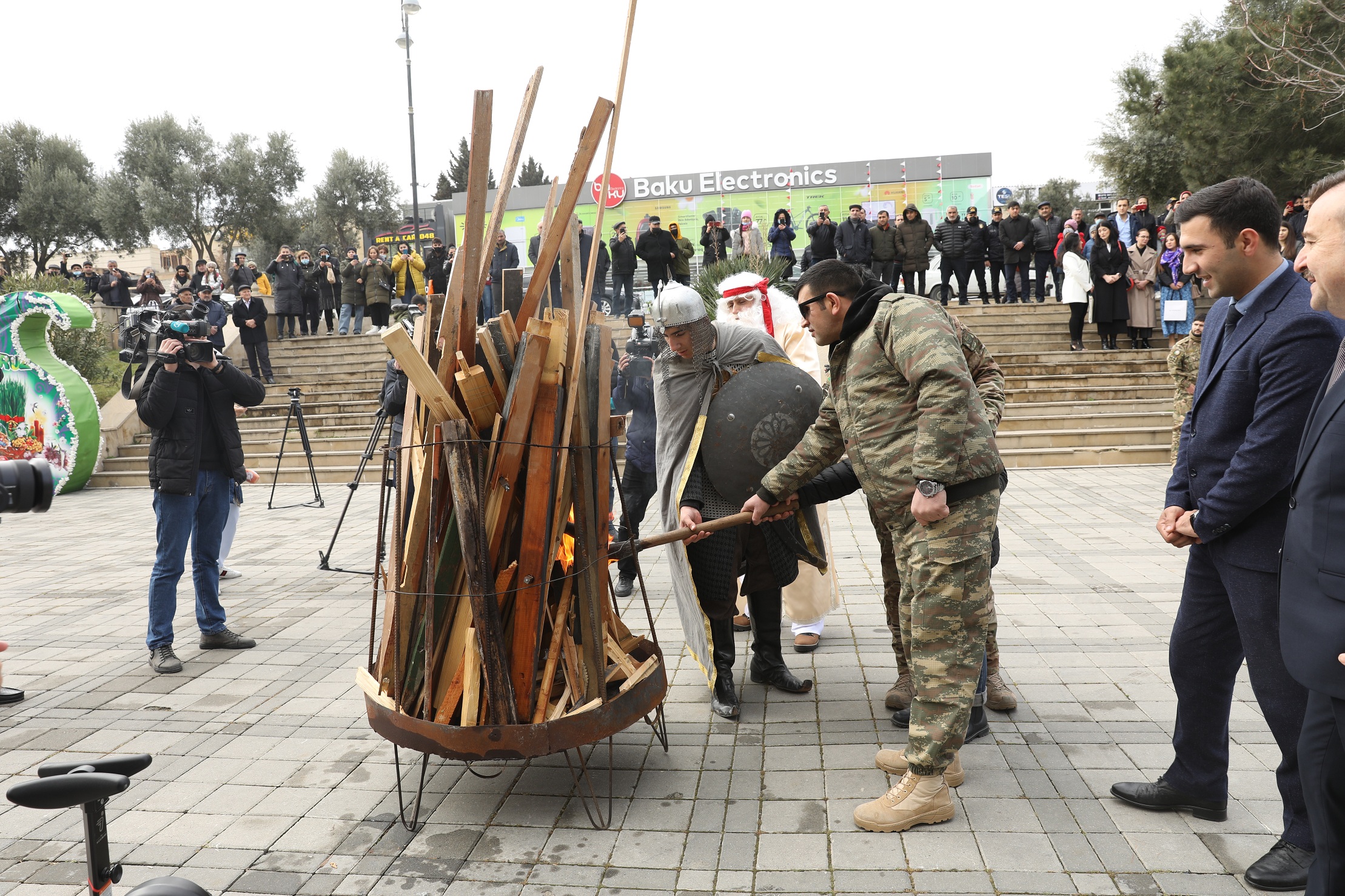 Abşeron rayonunda şəhid ailələri və qaziləri üçün Novruz şənliyi keçirildi - FOTOLAR
