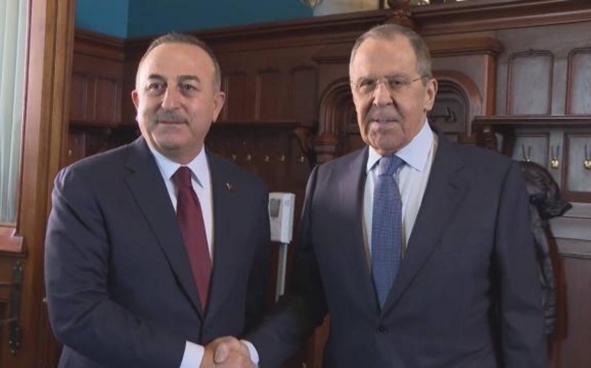 Çavuşoğlu ilə Lavrovun görüşü başladı