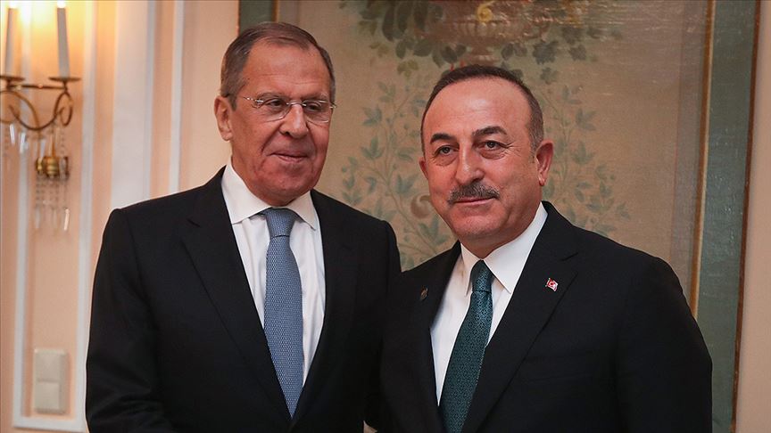 Lavrov Çavuşoğlunu belə qarşıladı - VİDEO