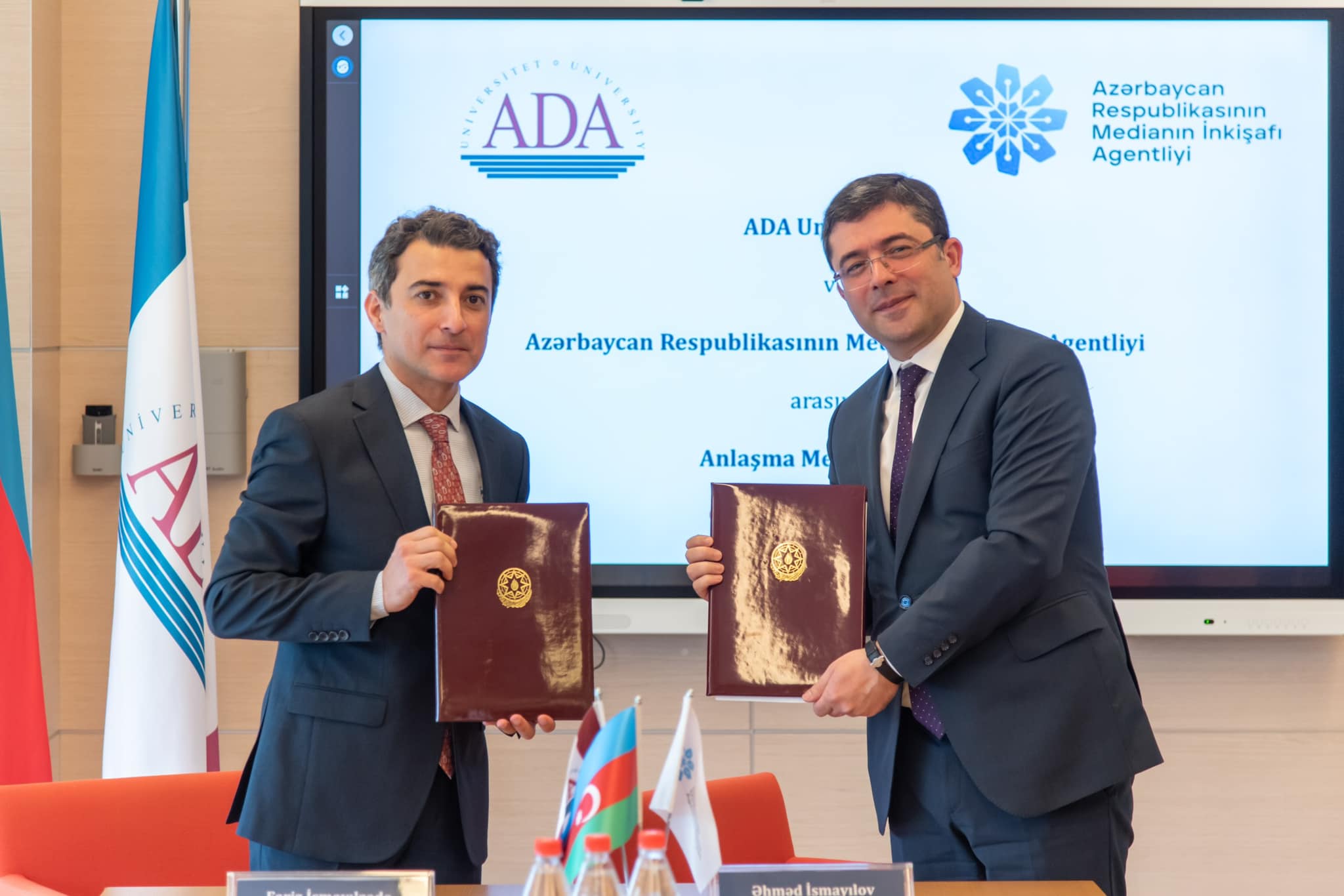 MEDİA ilə ADA Universiteti arasında əməkdaşlıq memorandumu imzalandı - FOTOLAR