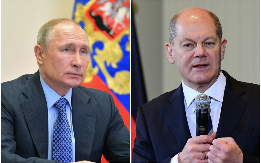 Vladimir Putinlə Almaniya kansleri arasında telefon danışığı oldu