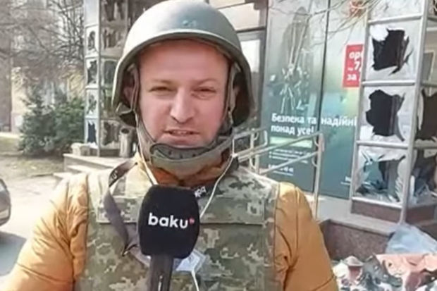 Kiyevin Nivki rayonu bombalandı: Baku TV-nin əməkdaşı hadisə yerində - VİDEO