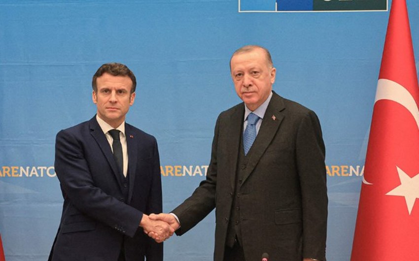 Ərdoğanla Makronun görüşü başa çatdı