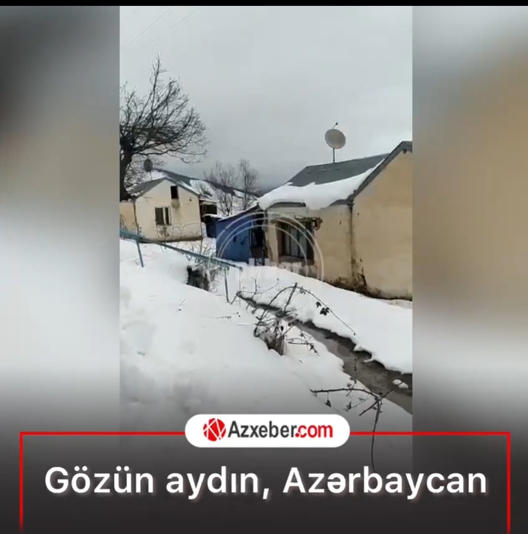 Fərrux kəndinə Azərbaycan bayrağı belə sancıldı - VİDEO