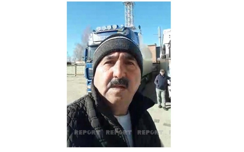 Ukraynada mühasirəyə düşən azərbaycanlı sürücü azad olundu - FOTOLAR