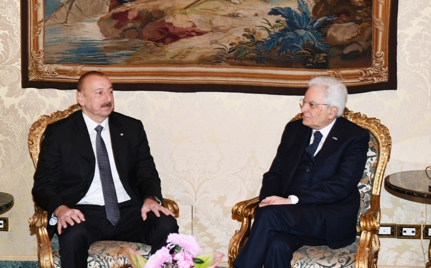 Sercio Matarella İlham Əliyevi ölkəsinə səfərə dəvət etdi
