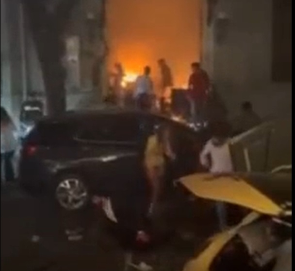 Bakıda gecə klubunda partlayışdan sonra DƏHŞƏTLİ GÖRÜNTÜLƏR - VİDEO