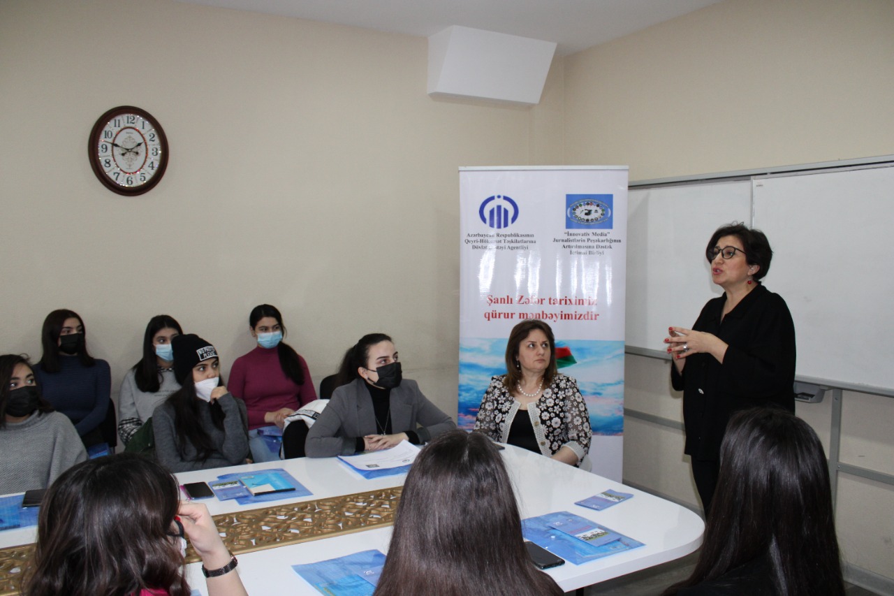 “Şanlı Zəfər tariximiz qürur mənbəyimizdir” layihəsi çərçivəsində növbəti seminar keçirilib