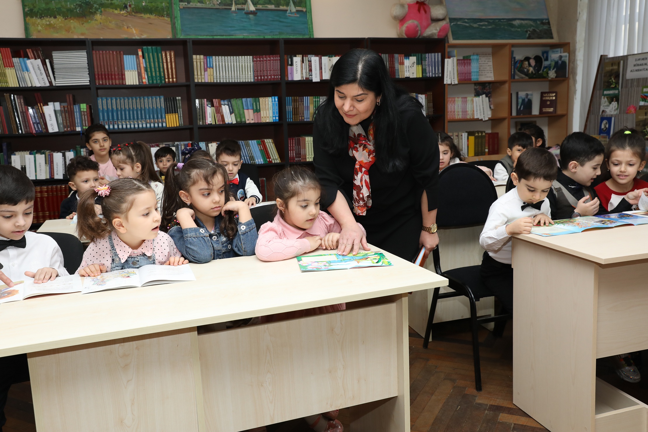 Abşeron rayonunda Beynəlxalq Uşaq Kitabı Günü qeyd edildi - FOTOLAR
