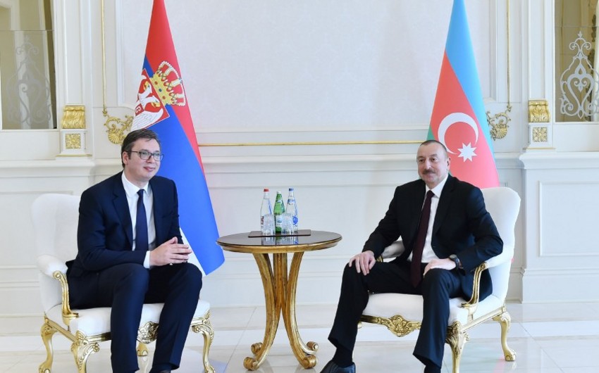 İlham Əliyev serbiyalı həmkarını təbrik edib