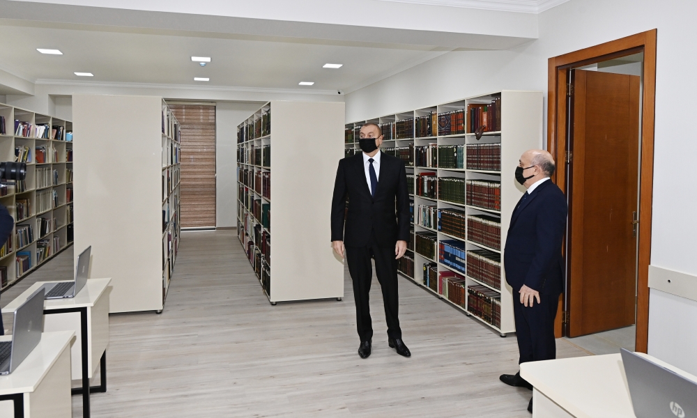 Prezident İlahiyyat İnstitutunun yeni binasının açılışında iştirak etdi - FOTOLAR
