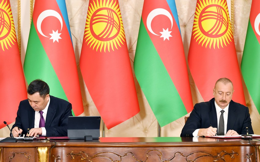 Azərbaycan və Qırğızıstan arasında 10 sənəd imzalandı