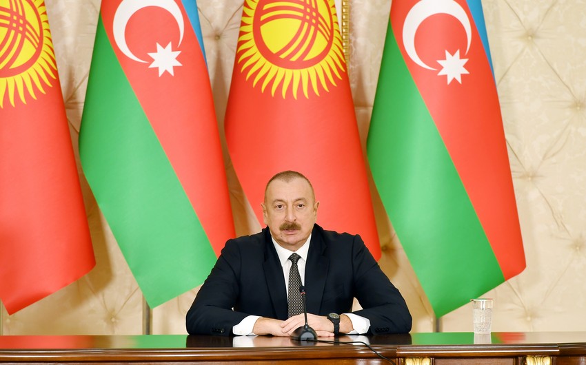 İlham Əliyev: "Qırğız Respublikası ilə münasibətlər strateji tərəfdaşlıq səviyyəsinə çatır"