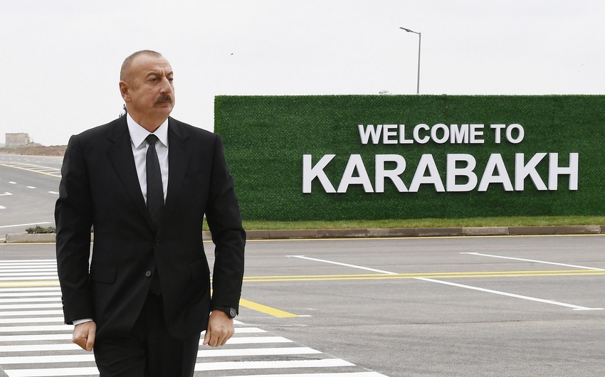 İlham Əliyev Füzulidə Köndələnçay su anbarlarında aparılacaq təmir-bərpa işləri ilə tanış oldu