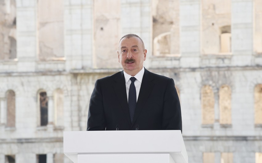 Dövlət başçısı: "Biz Ermənistanla, himayədarları ilə, dünya erməniliyi ilə müharibə aparmışıq və qalib gəlmişik"