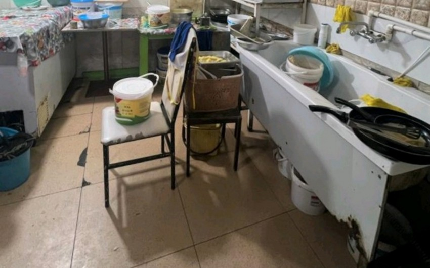 Osmanlı' restoranında nöqsanlar aşkarlanıb - FOTO