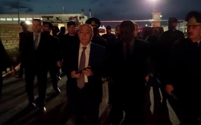 Fövqəladə hallar naziri yanğın olan əraziyə gəldi