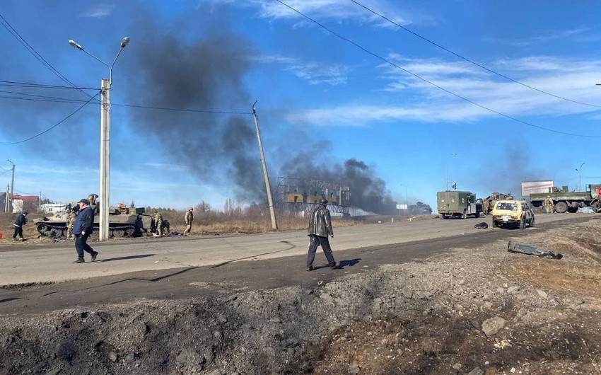 Ukrayna hərbçiləri Xarkovda strateji kəndi azad etdilər