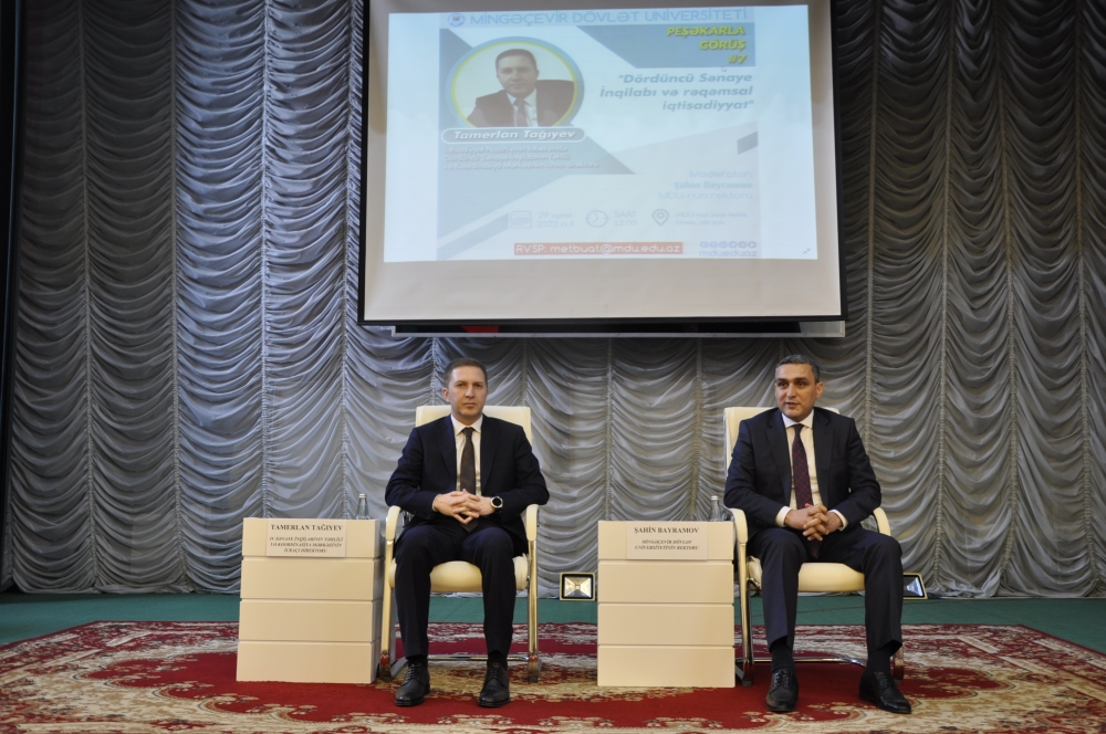 Mingəçevir Dövlət Universitetində “Peşəkarla görüş” layihəsi çərçivəsində növbəti tədbir keçirilib - FOTO
